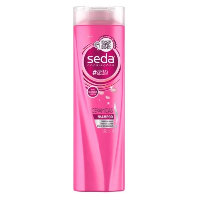 Shampoo Seda Ceramidas 325ml - Fortalecimento e Brilho com Fórmula Sem Sal