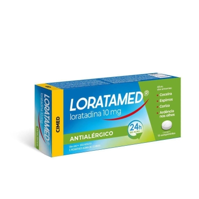 Loratadina - Loratamed 10Mg 12 Comprimidos