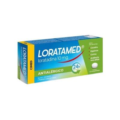 Loratamed 10mg Comprimido - Caixa com 12 Comprimidos