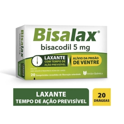 Bisalax 5mg 20 drágeas