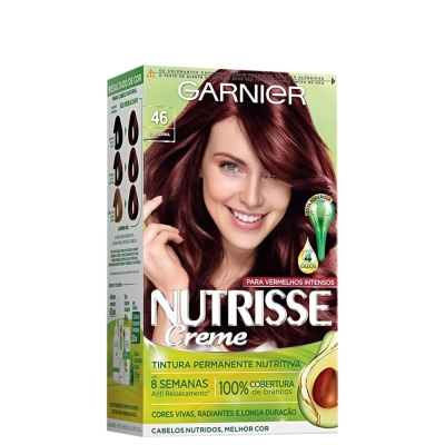 Tintura Garnier Nutrisse Creme N° 46 Vermelho Borgonha