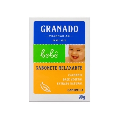 Sabonete Granado Bebê Camomila Barra Infantil 90 g