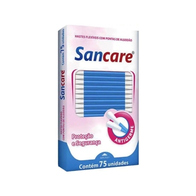 Hastes Flexíveis Sancare 75 Unidades 
