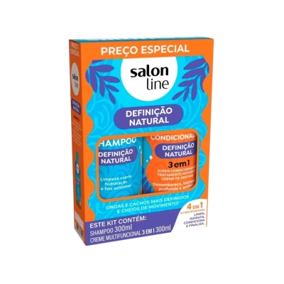 Salon Line Kit Shampoo + Creme Multifuncional 300 ml 