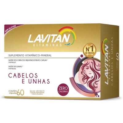 Lavitan cabelos e unhas 60cps