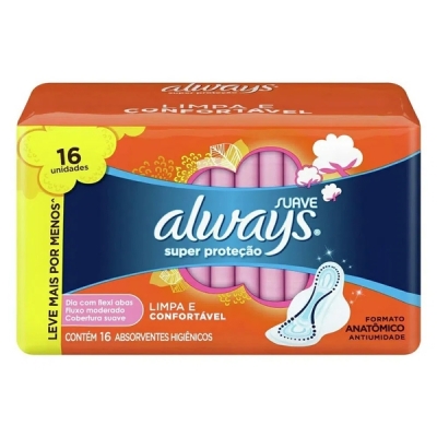 Abs.always b.suave c/abas 16un