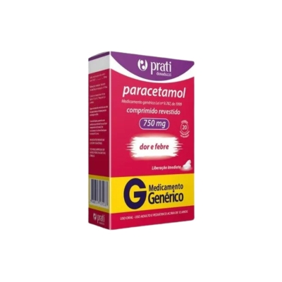 Paracetamol 750mg 10 Comprimidos Revestidos