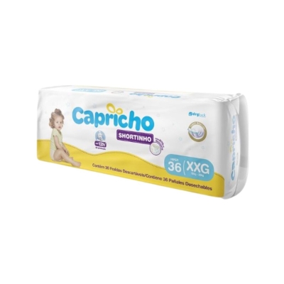 Fralda Capricho Shortinho Hiper XXG 36 Unidades