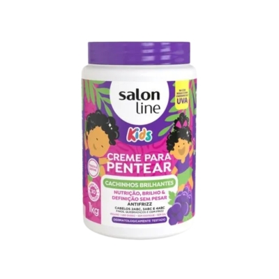 Salon Line Kids Cachinhos Brilhantes Creme Para Pentear 1 kg
