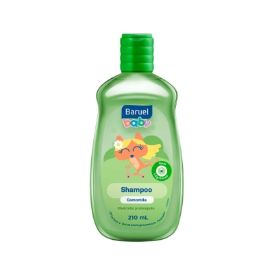 Shampoo Infantil Baruel Baby Camomila – Frasco 210 ml