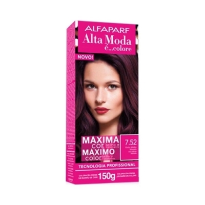 Tintura Alta Moda 7.52 Vinho Médio Marsala 150g