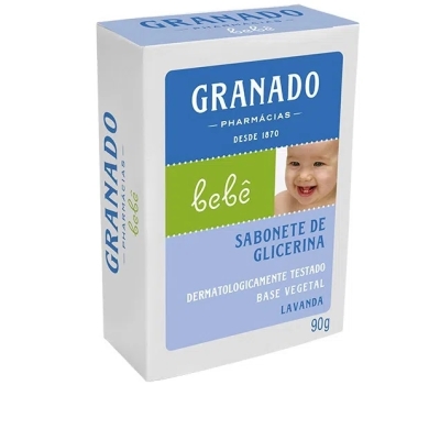 Sabonete Granado Bebê Lavanda Barra Infantil 90 g