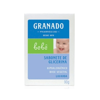 Sabonete Granado Bebê Lavanda Barra Infantil 90 g