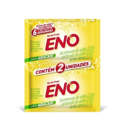 Sal de Fruta Eno Abacaxi Pó Efervescente 5g 2 envelopes
