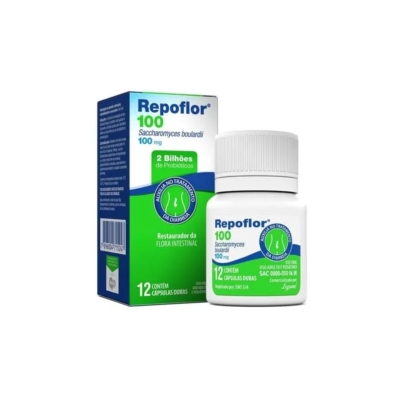 Repoflor 100 mg 12 Cápsulas
