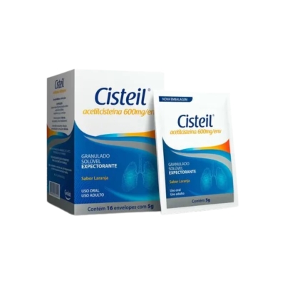 Cisteil 600 mg – 16 sachês (granulado para solução oral)