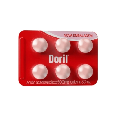 Doril 6 Comprimidos - Alívio Rápido para Dores Leves e Febre