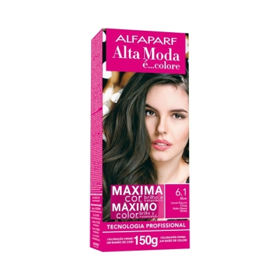 Tintura Alta Moda 6.1 Louro Escuro Cinza 150g