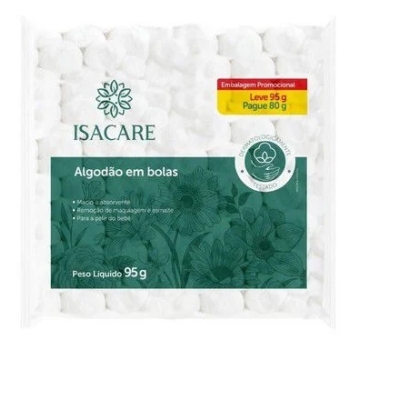 Algodão Bola Leve Isacare 95g