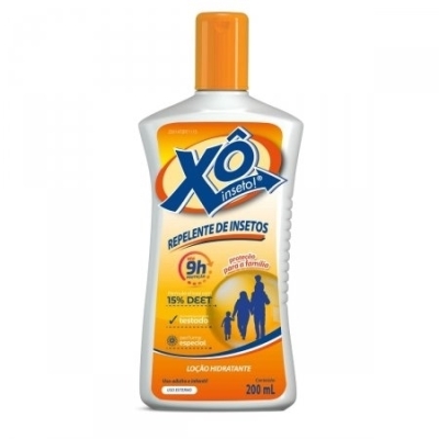 Repelente Xô Inseto Loção 200 ml Repelente corporal em loção com 15% de DEET