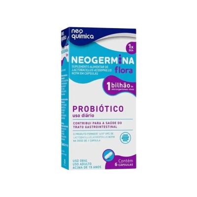 Neogermina Flora – Probiótico – 6 Cápsulas