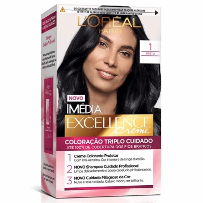 Tintura Imédia N° 1 Preto 1 Unidade