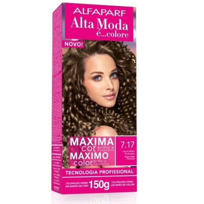Tintura Alta Moda 7.17 Louro Mate 150g