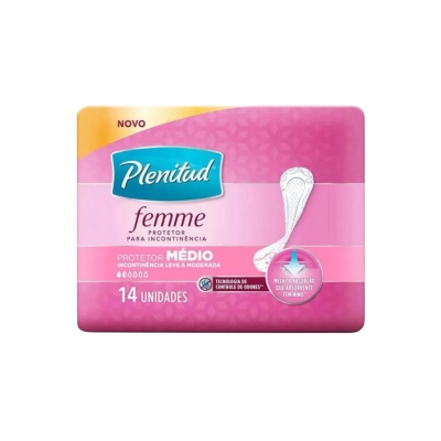 Protetor Diário Plenitud Femme Médio - 14 unidades