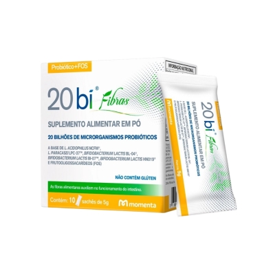20 BI Fibras – 10 Sachês com 5 g – Momenta
