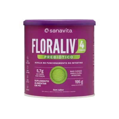 Floraliv Fibras Lata 195 g – Sanavita