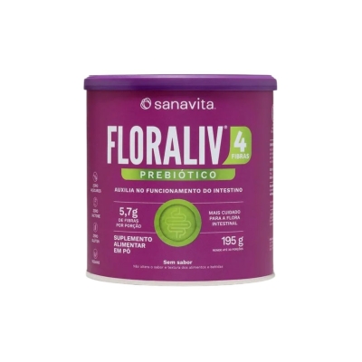 Floraliv Fibras Lata 195 g – Sanavita