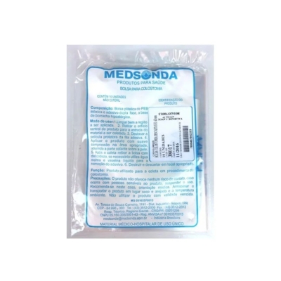 Bolsa de Colostomia Descartável 30mm Caixa com 10 Unidades Medsonda