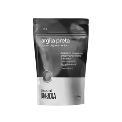 Argila labotrat preta em po 100g 