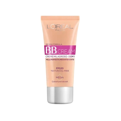 L'Oréal Paris BB Cream Facial 5 em 1 FPS 20 Média 30ml