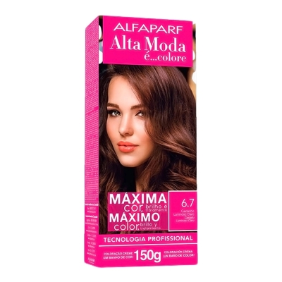 Tintura Altamoda 6.7 Castanho Luminoso Claro 150g