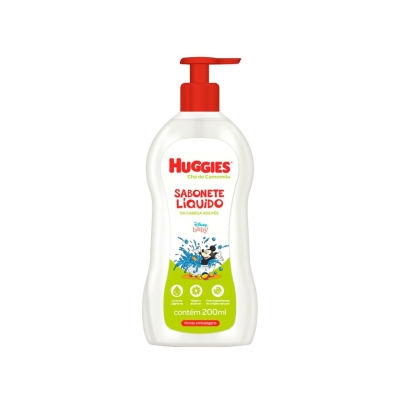 Sabonete Líquido Infantil Huggies Camomila 200ml 
