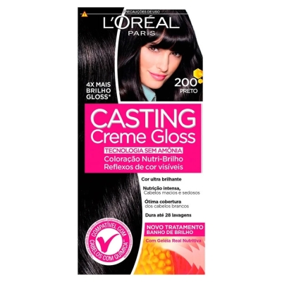 Tintura Casting Creme Gloss 200 Preto 1 Unidade