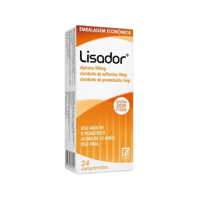 LIsador Muscular 600 mg + 100 mg + 70 mg - 16 comprimidos revestidos