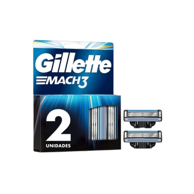Carga Gillette Mach3 2 Unidades – Carga de Lâminas Mach3