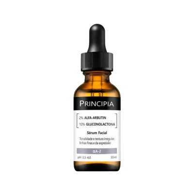 Serum facial principia aa-2 alfa arbutin 2% glucono 10% 30ml