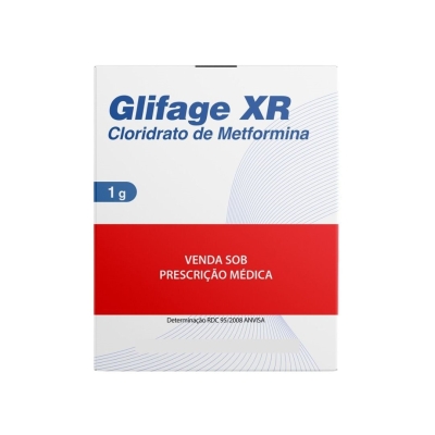 Glifage XR 1g 30 Comprimidos de Liberação Prolongada