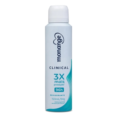 Desodorante Aerossol Monange Clinical Revigorante Feminino 150ml