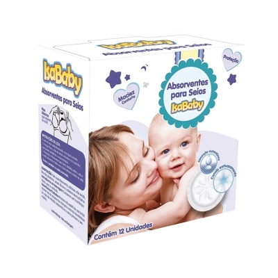 Isababy Absorventes para Seios Anatômico 12 Unidades