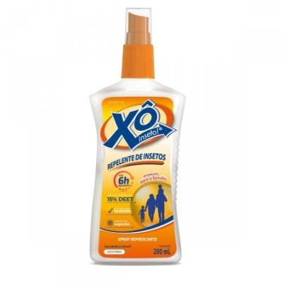 Repelente Xô Inseto Spray 15% DEET – Frasco 200 mL