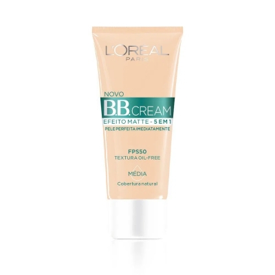 BB Cream Efeito Matte 5 em 1 FPS 50 Cor Média - L'Oréal Paris - Frasco 30 ml
