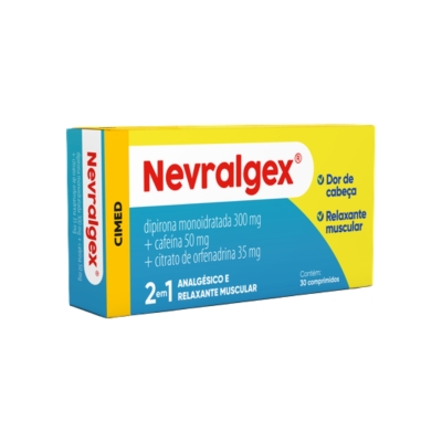 Nevralgex 300 mg + 50 mg + 35 mg – Comprimidos – Caixa com 30 unidades – CIMED
