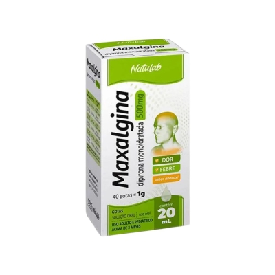 Maxalgina Dipirona 500mg/ml Solução Oral Gotas 20ml