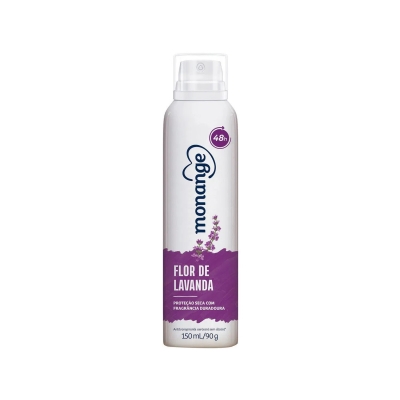 Desodorante Aerossol Monange Feminino Flor De Lavanda 150ml
