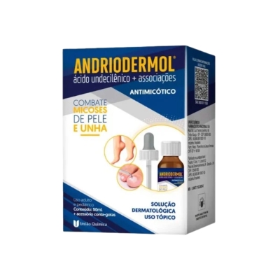 Andriodermol Solução Tópica 50ml – Antimicótico União Química