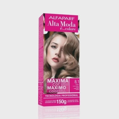 Tintura Alta Moda 8.1 Louro Claro Cinza 150g